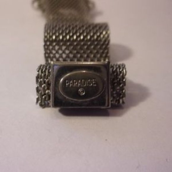 "Vintage Paradise Mesh Cameo Bracelet 7"" Long " - Picture 4 of 8